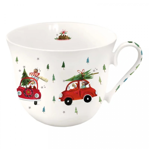 Tasse Weihnachtsautos von Grätz Verlag